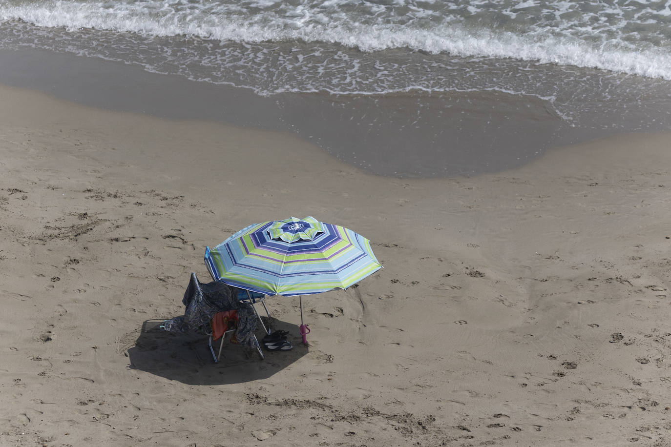 Alta ocupación en La Manga, en imágenes