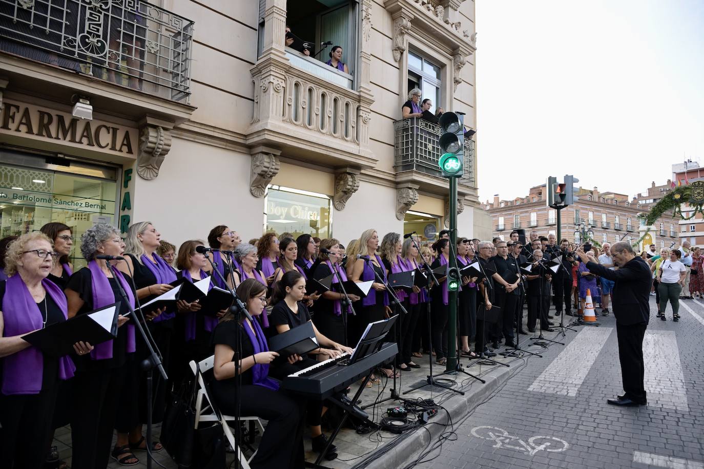 La bajada de la Virgen de la Fuensanta a la Catedral de Murcia, en imágenes