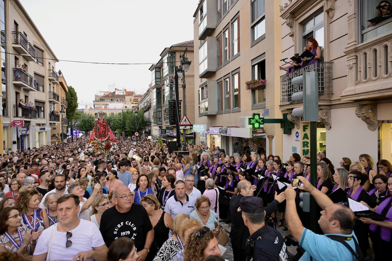 La bajada de la Virgen de la Fuensanta a la Catedral de Murcia, en imágenes