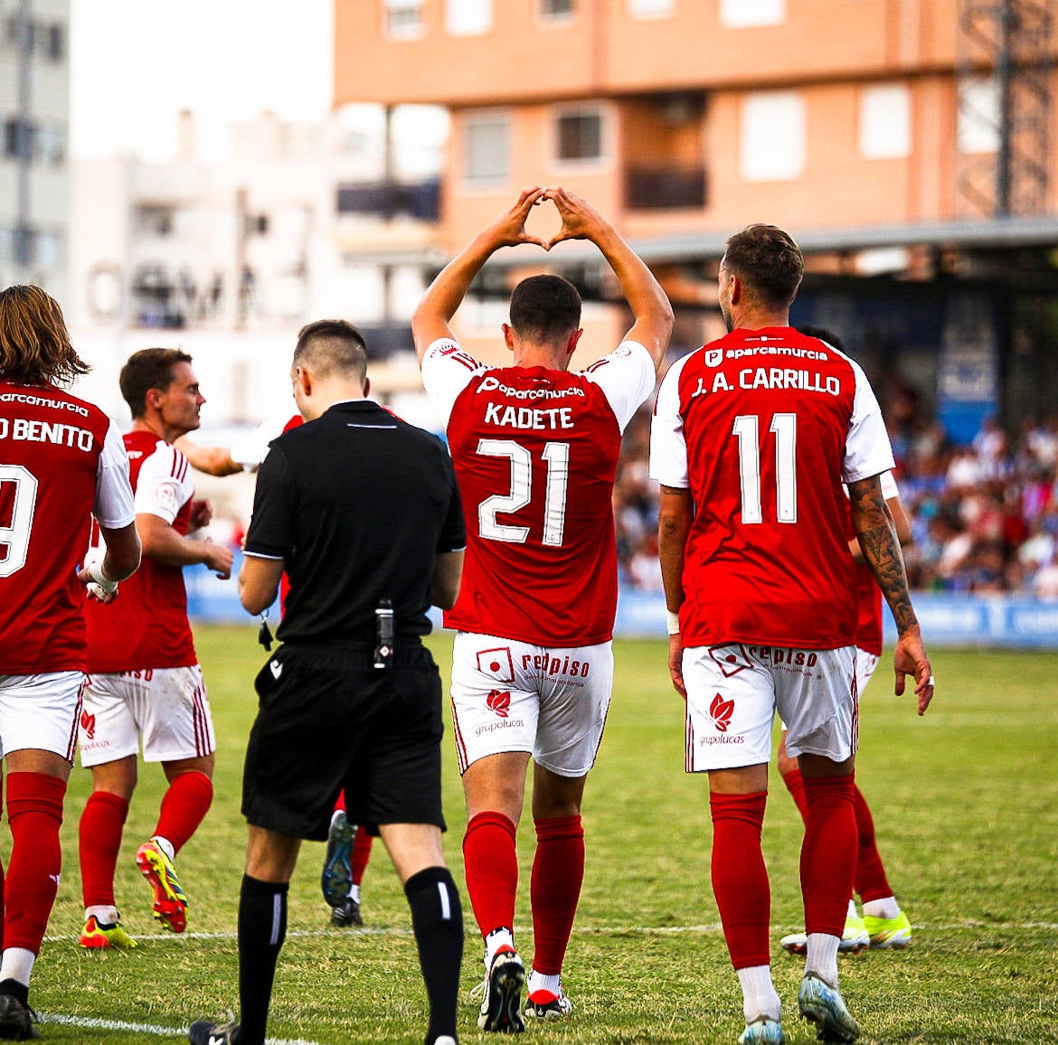 La victoria del Real Murcia frente al Alcoyano, en imágenes