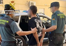 Uno de los arrestados.