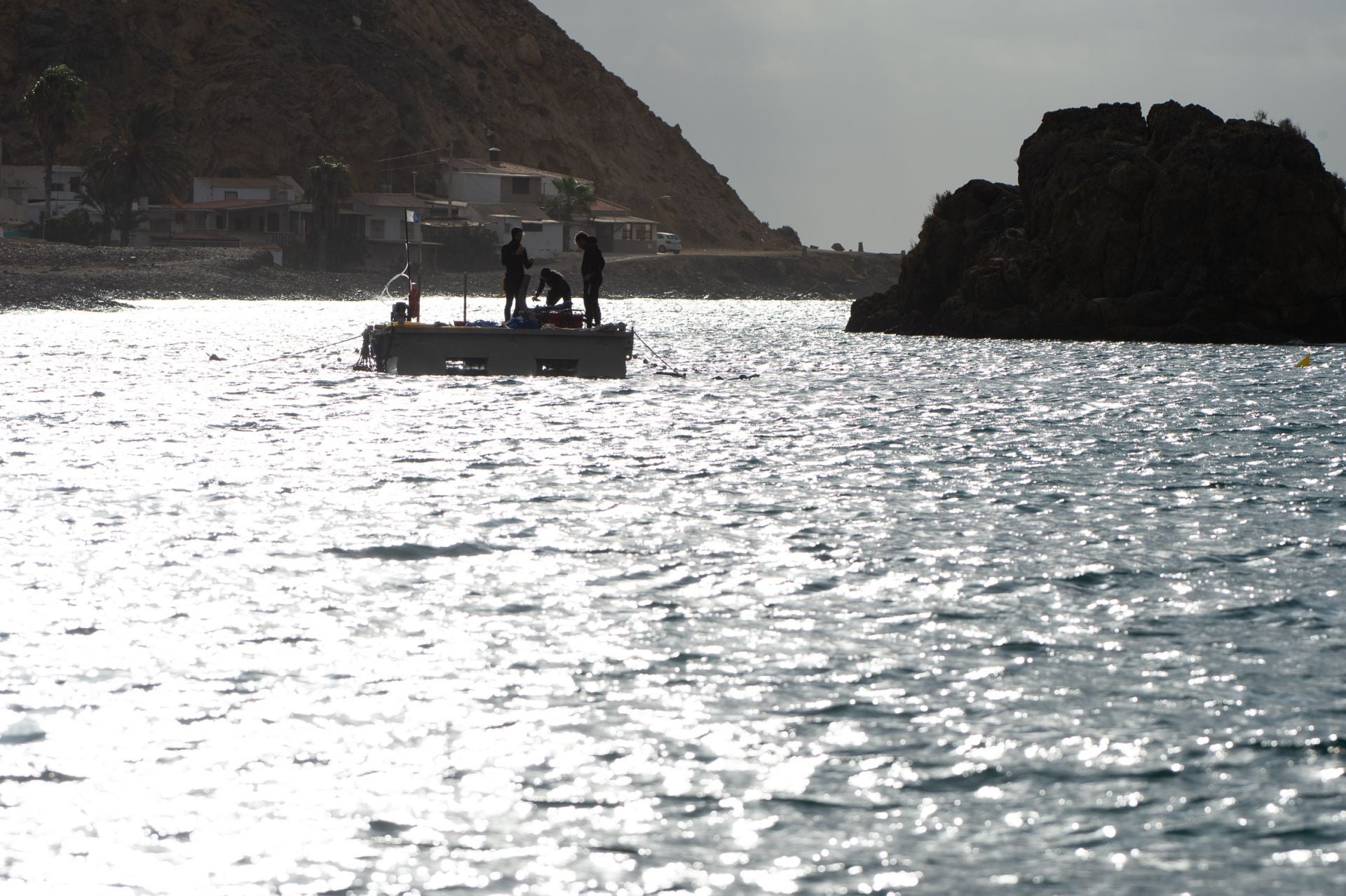 La extracción de la primera porción del barco fenicio de Mazarrón, en imágenes