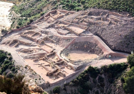 El yacimiento de La Bastida, en una foto de archivo.