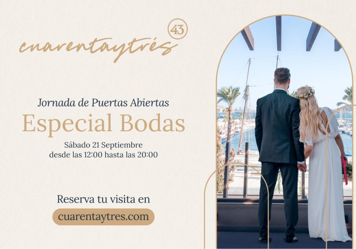 El espacio Cuarentaytrés celebra su primer evento de puertas abiertas para bodas con vistas al mar