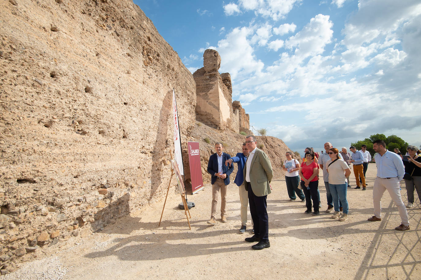 La restauración del recinto inferior del Castillejo de Monteagudo en Murcia, en imágenes