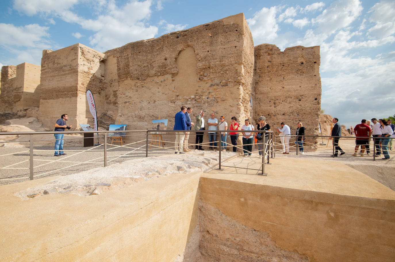 La restauración del recinto inferior del Castillejo de Monteagudo en Murcia, en imágenes