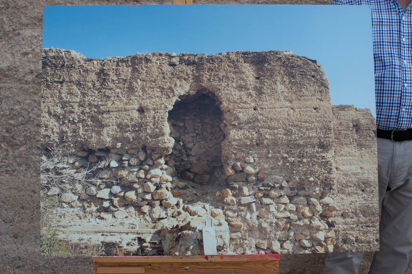 La restauración del recinto inferior del Castillejo de Monteagudo en Murcia, en imágenes