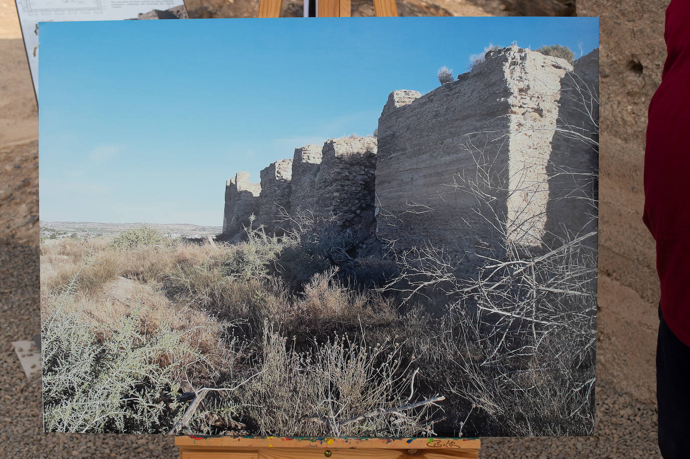 La restauración del recinto inferior del Castillejo de Monteagudo en Murcia, en imágenes