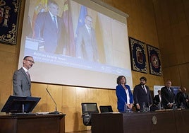 Mathieu Kessler toma posesión de su cargo, en el Paraninfo de la UPCT.