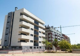 Edificios de la zona norte de Murcia, en una foto de archivo.