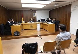 Juicio a un empresario agrícola por la contaminación del Mar Menor, el martes en Cartagena.