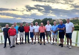 Socios de Aesgolf tras concluir la última partida del pasado 17 de septiembre.