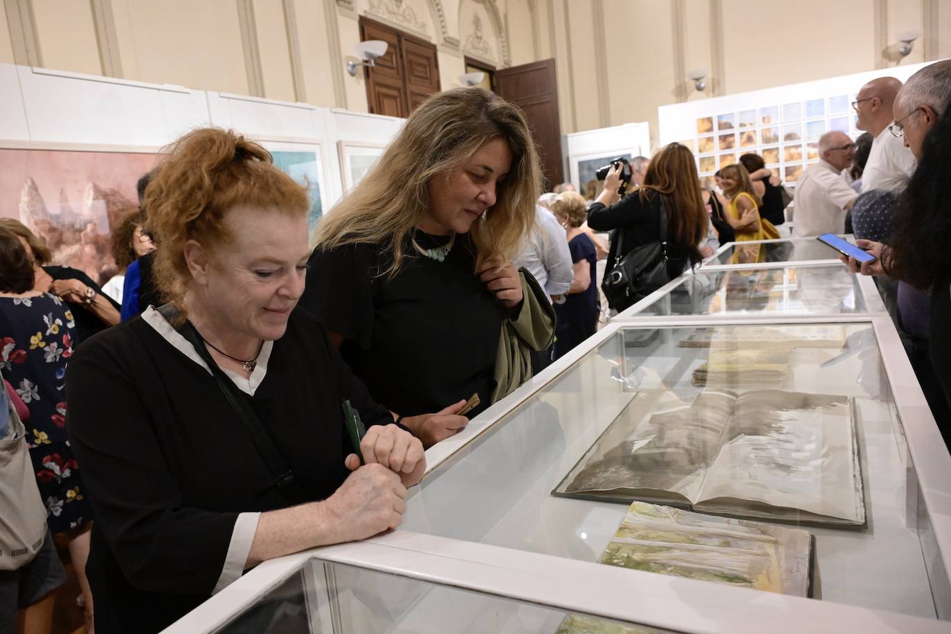 Las imágenes de la inauguración de la exposición de Pedro Cano