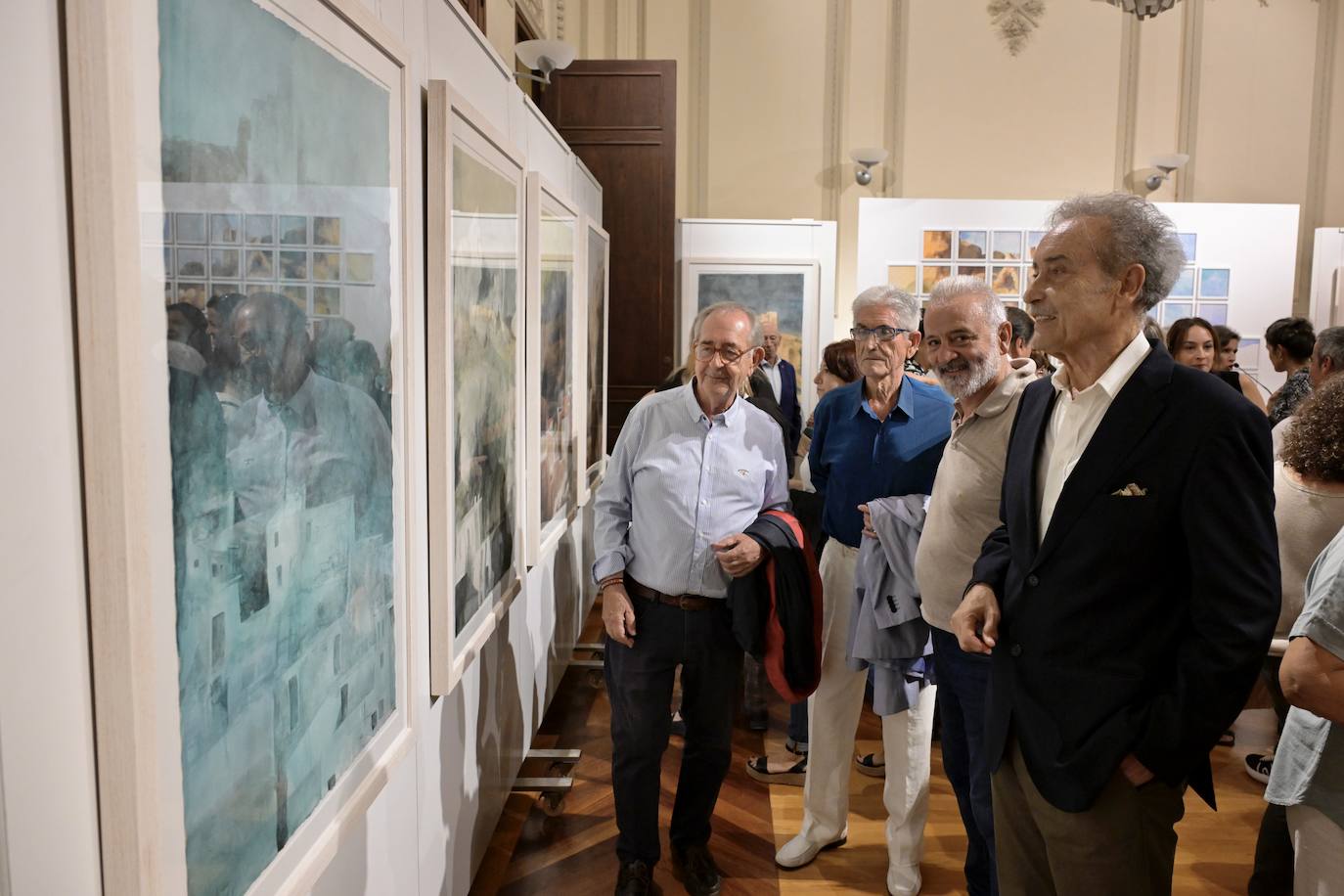 Las imágenes de la inauguración de la exposición de Pedro Cano