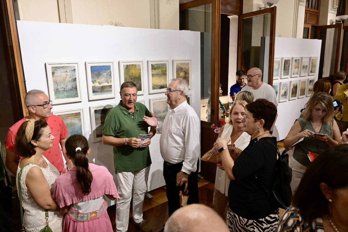 Las imágenes de la inauguración de la exposición de Pedro Cano