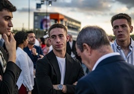 El piloto mazarronero Pedro Acosta, la semana pasada en la fiesta de celebración del 25º aniversario del circuito de Cheste (Valencia).