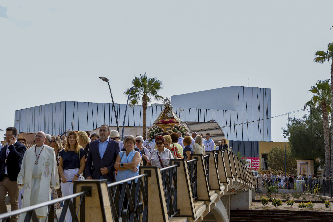 Las imágenes del traslado de la Virgen de las Huertas a San José