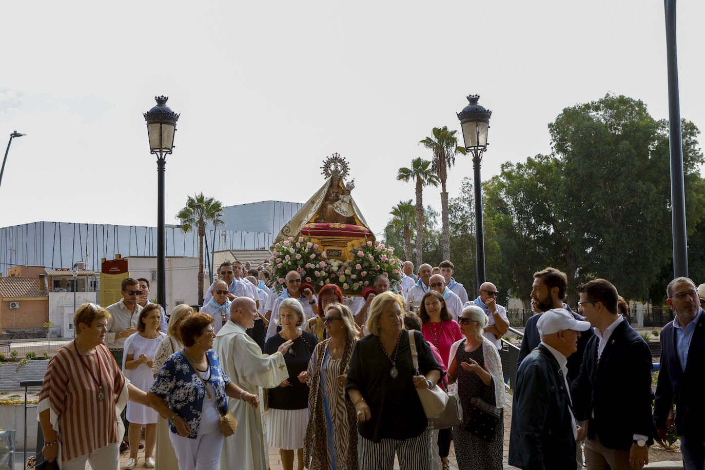 Las imágenes del traslado de la Virgen de las Huertas a San José