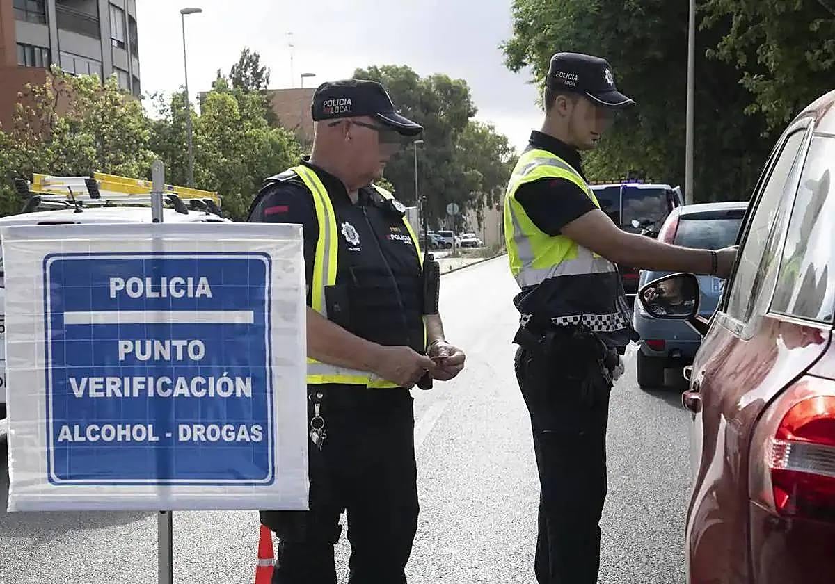 Un control de alcohol y drogas, en una imagen de archivo.