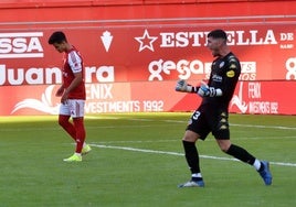 José Ortega celebra su parada a Yriarte, en el penalti decisivo este miércoles.