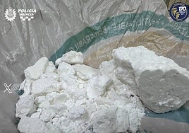 Foto de la cocaína incautada