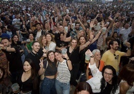 Asistentes de un festival en la Región de Murcia, en una imagen de archivo.