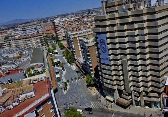 Edificios de viviendas en pleno centro de Murcia.