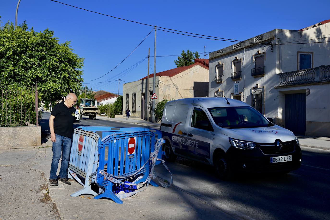 Las imágenes de los baches y socavones en El Raal