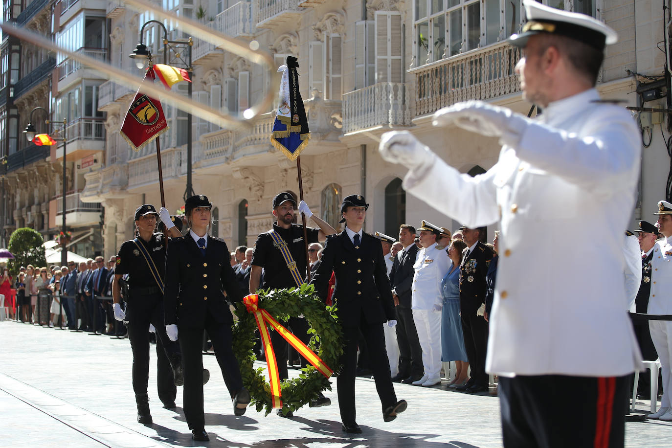 Acto del patrón de la Policía Nacional en Cartagena, en imágenes