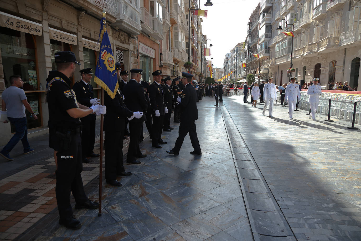 Acto del patrón de la Policía Nacional en Cartagena, en imágenes