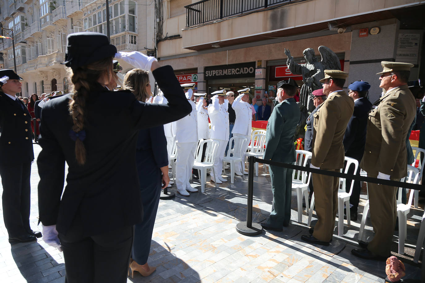 Acto del patrón de la Policía Nacional en Cartagena, en imágenes