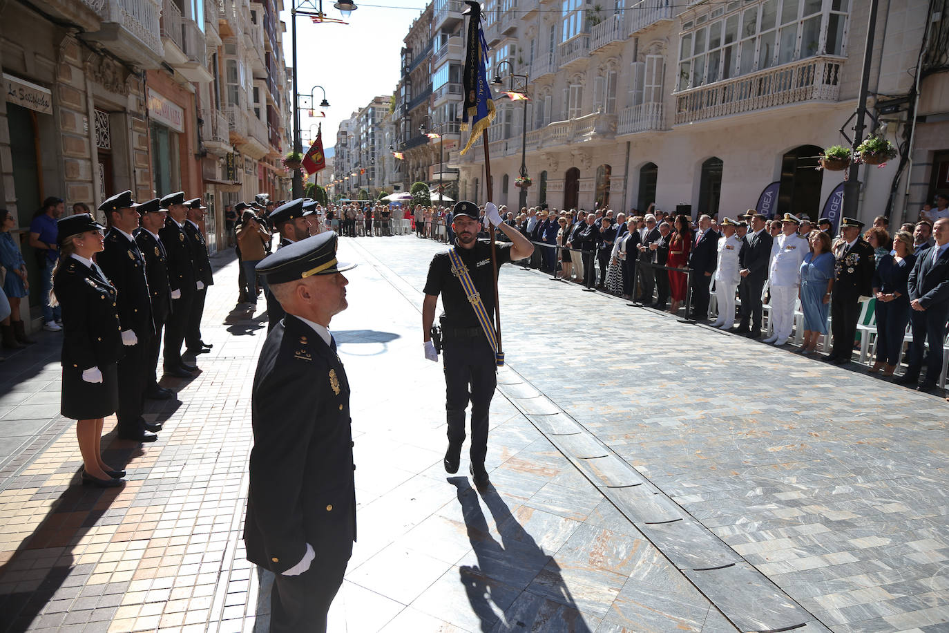 Acto del patrón de la Policía Nacional en Cartagena, en imágenes
