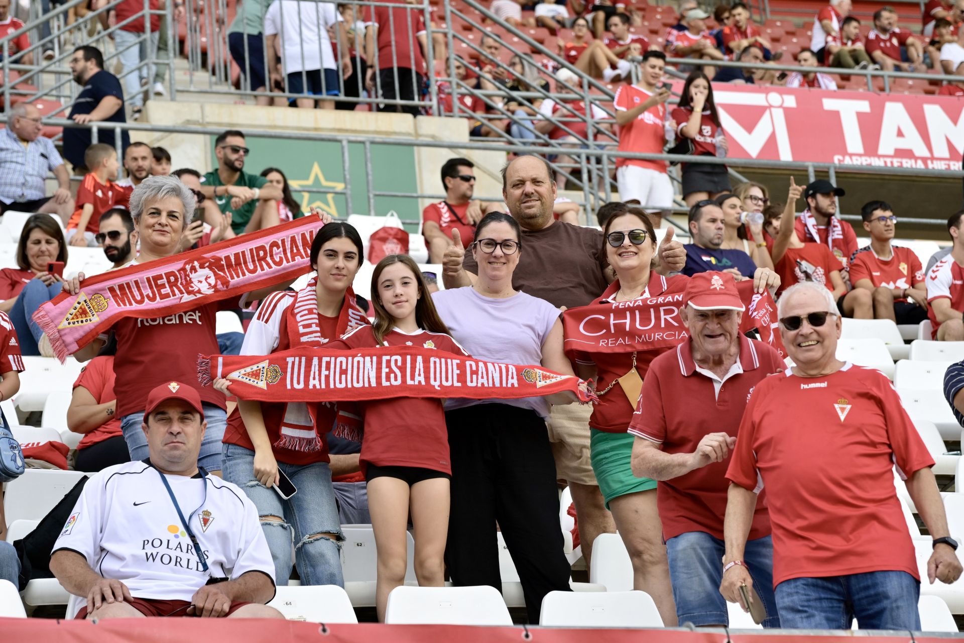 Real Murcia-Alcorcón: búscate en la grada del Estadio Enrique Roca