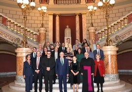 Los representantes de todos los proyectos premiados, en Bucarest.