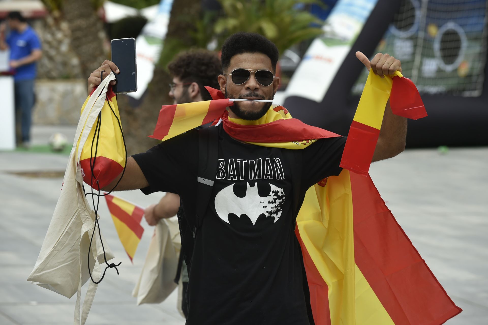 Una &#039;fan zone&#039; en Murcia hasta las 19 horas y un partido de leyendas