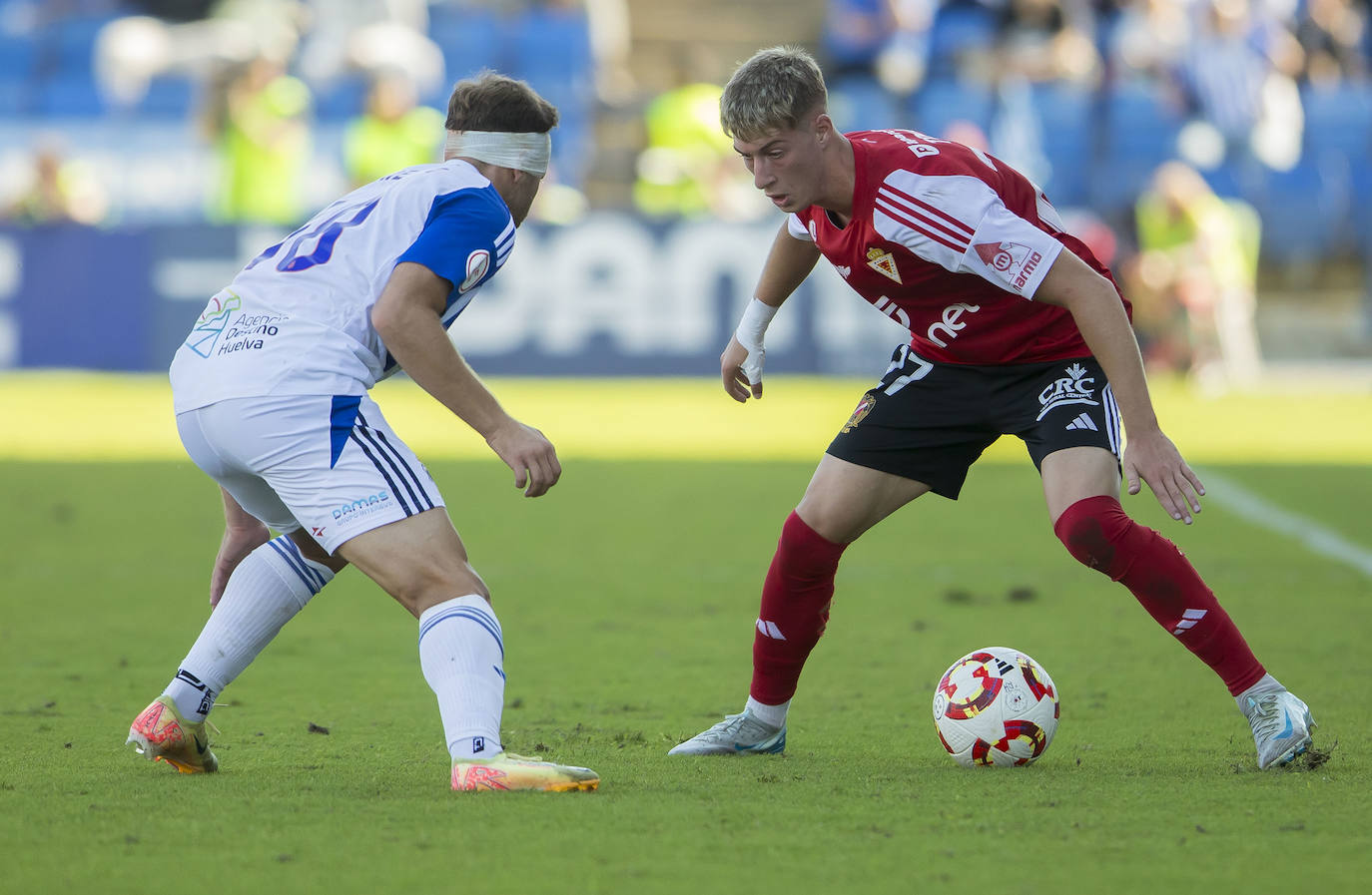 La victoria del Real Murcia frente al Recreativo de Huelva, en imágenes