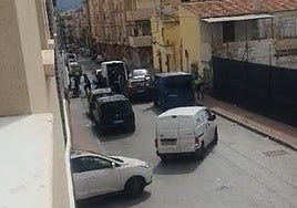 Operación policial en el barrio murciano de Espinardo.