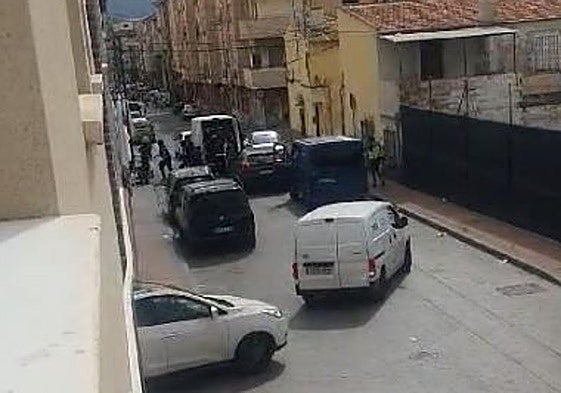 Operación policial en el barrio murciano de Espinardo.
