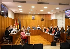 PP y PSOE votan a favor de la subida de la tasa de basuras, este miércoles.