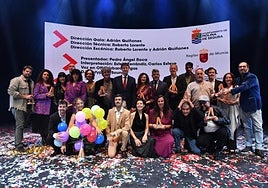 Los ganadores de la séptima edición de los Premios Azahar, en el Teatro Villa de Molina.