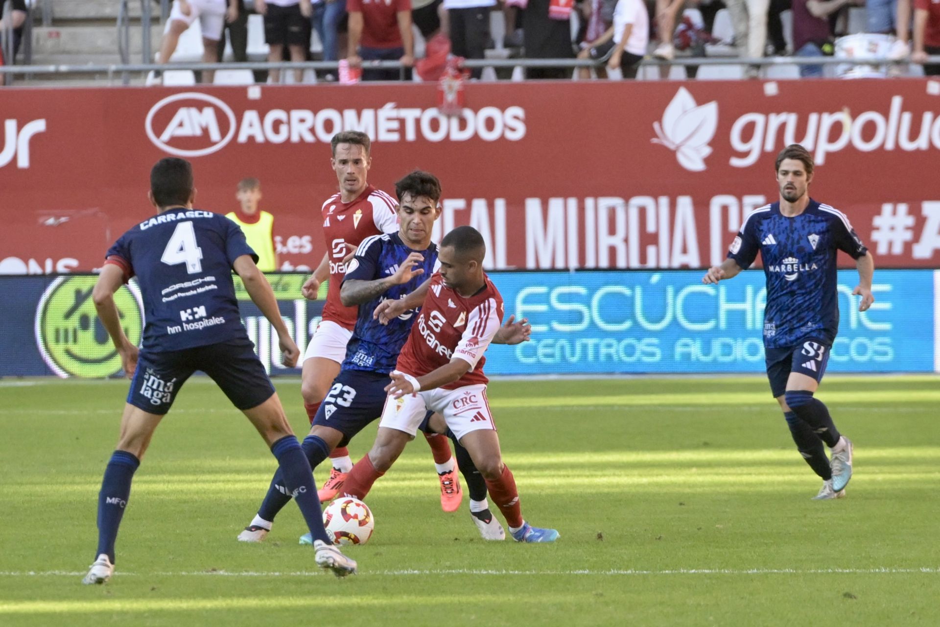 El empate del Real Murcia frente al Marbella FC, en imágenes