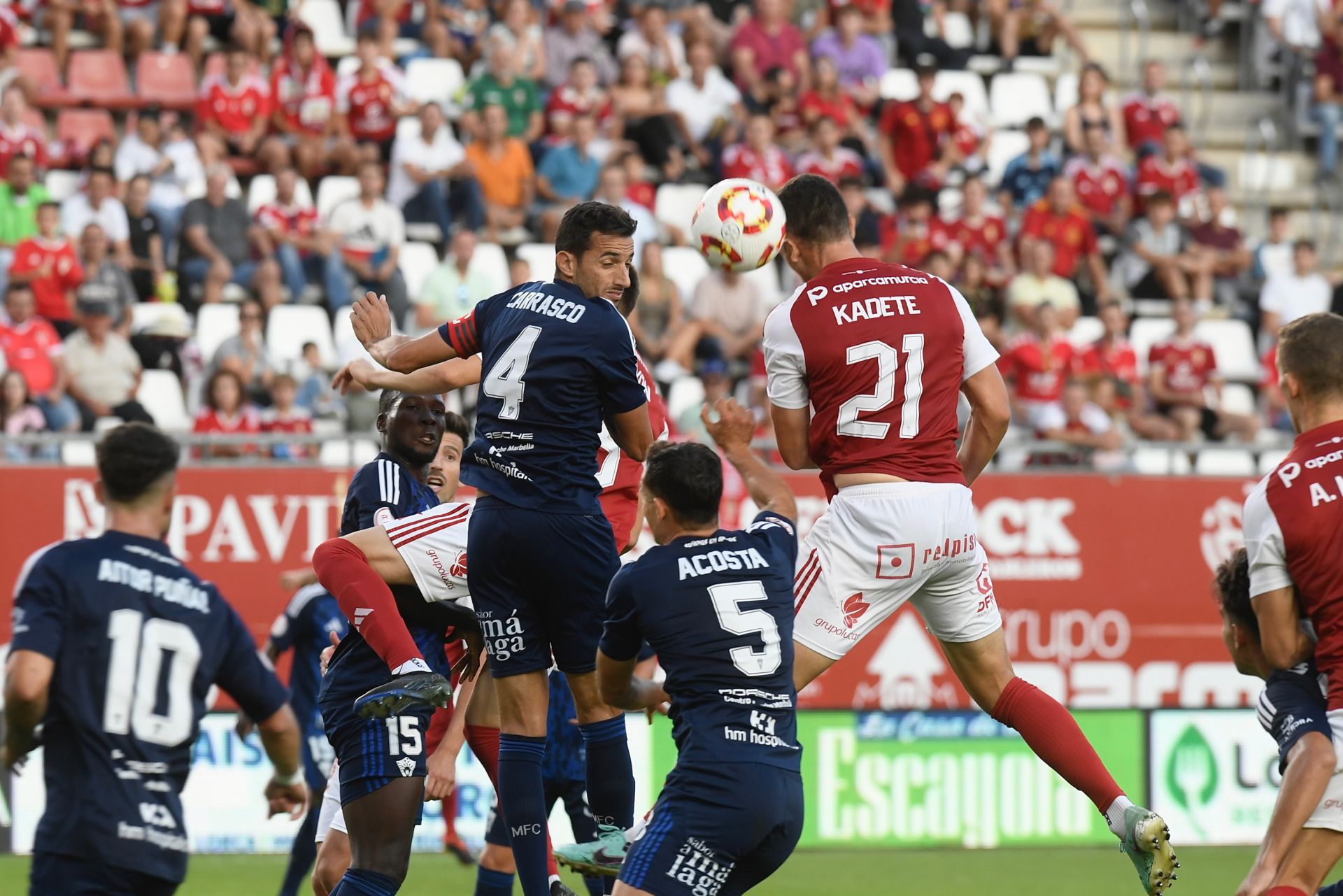 El empate del Real Murcia frente al Marbella FC, en imágenes