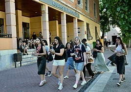 Universitarios en el Campus de La Merced, en una foto de archivo.