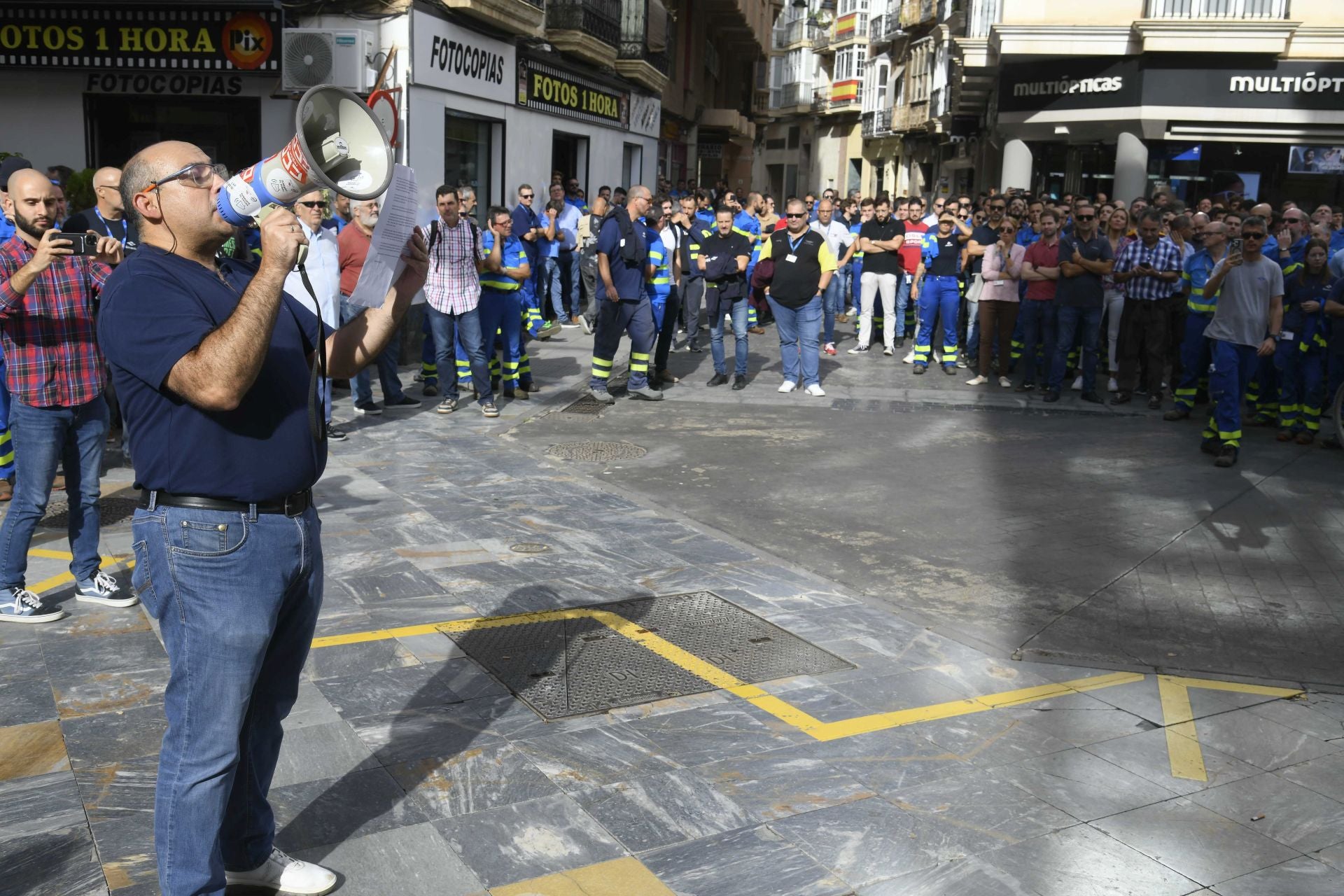 La protesta de los trabajadores de Navantia, en imágenes