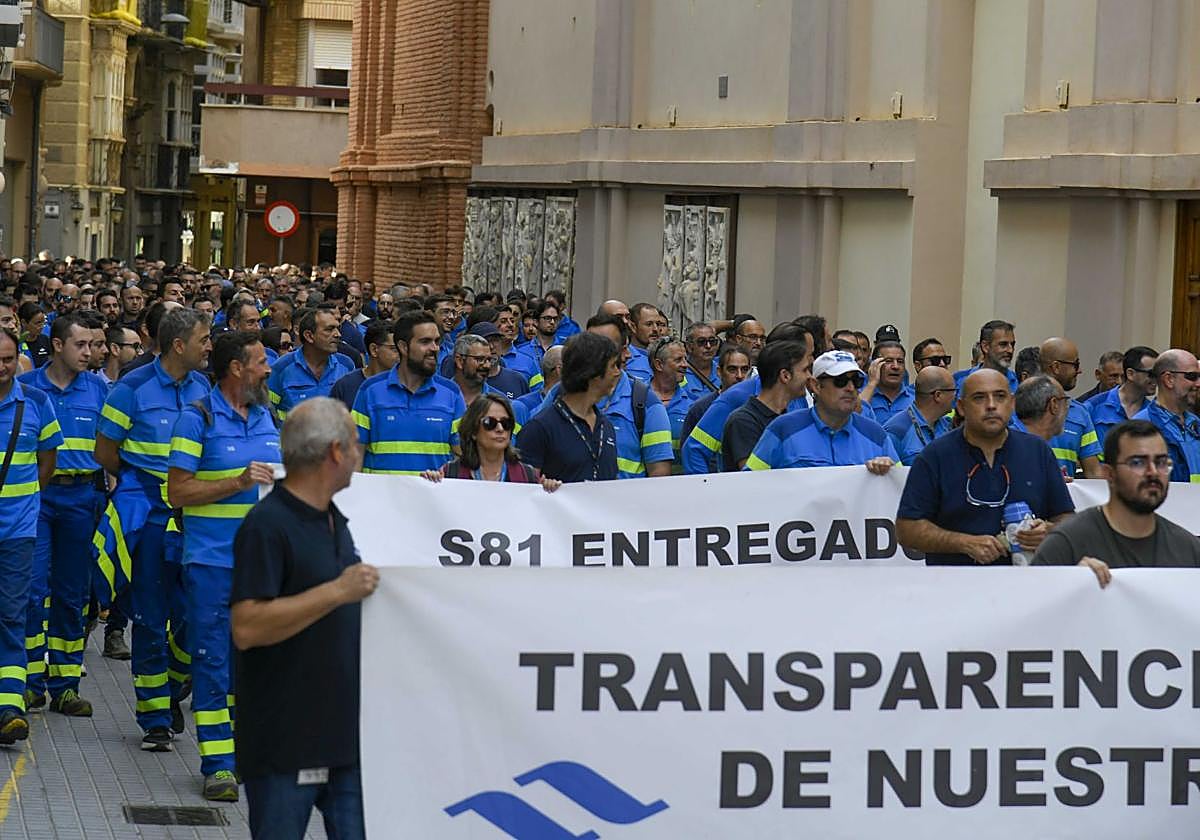 La protesta de los trabajadores de Navantia, en imágenes
