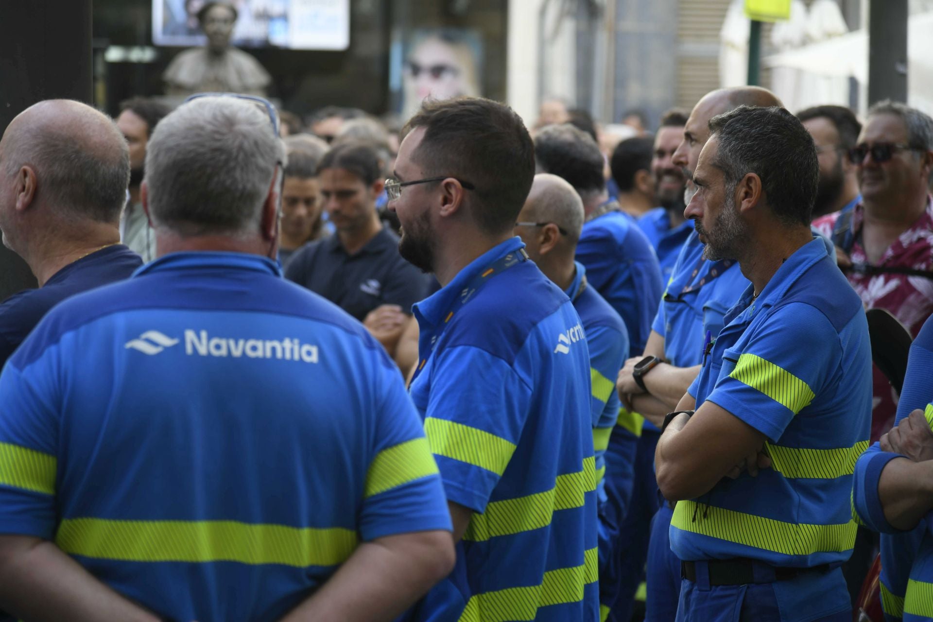 La protesta de los trabajadores de Navantia, en imágenes