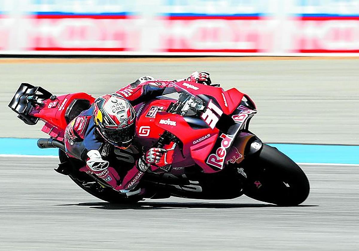 Pedro Acosta, ayer en los entrenamientos libres del GP de Tailandia.
