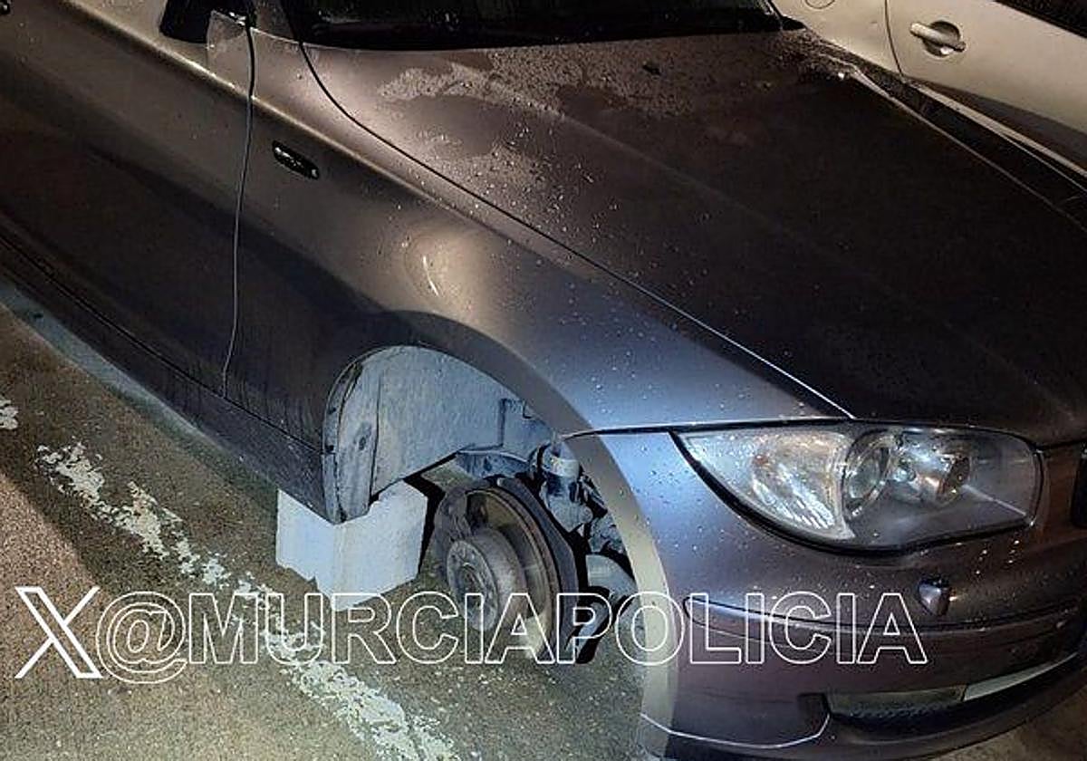 El coche afectado.