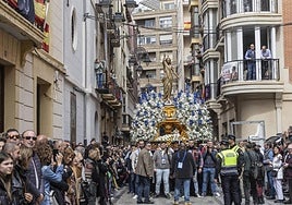 La procesión del Resucitado se suspendió en 2024 por la lluvia.