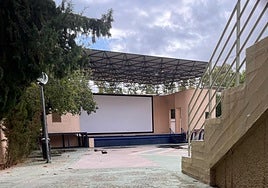 Vista del auditorio situado en el parque de La Cubana, esta semana.